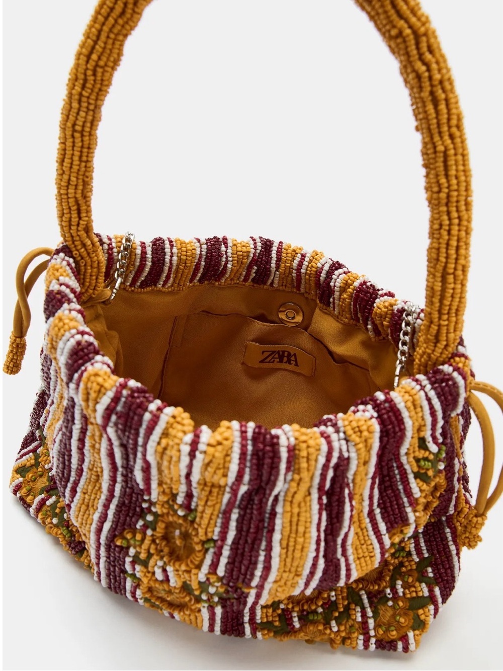 Beaded Drawstring Shoulder Bag - Picture 5 of 5